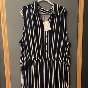 Lularoe Kathy collared jumpsuit size 3X